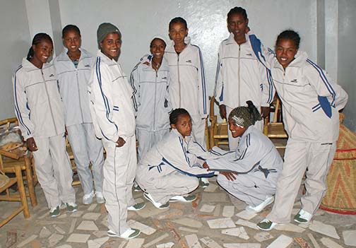 Simien Girl Runners, Jan. 2009